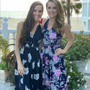 Summer long floral dress